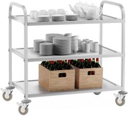 Royal Catering Pincérkocsi 3 polcos, rozsdamentes acél (10010056 RCSW 3)