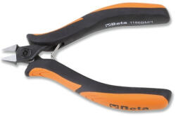 Beta 1186BM Speciális elektronikai oldalcsípőfogó, keskeny nyújtott pofával bimateriális szár 130mm (011860102)