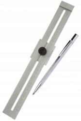 SH Mérőléc Tolómérő Karcolóval 300mm 0, 1mm Karcoló Tű Érintőceruza (31-010-C903)