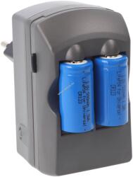 AccuCell CR123A 2 foglalatos töltő 2db CR123A fényképezőgép elem Li-Ion