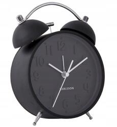 Karlsson Fekete Kerek Hálószoba Ébresztőóra Karlsson KA5784BK Csendes Mechanizmus (KA5784BK)