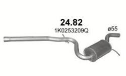 Marix középső kipufogódob, Skoda Octavia/VW Golf/VW Jetta II 2.0D, 2004-2013