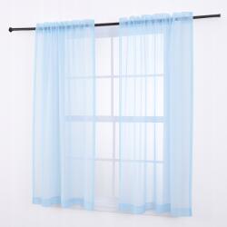 Świat firan Olcsó Függöny Gyönyörű Kész Dekoratív Fátyol Függöny Kék 140x160 (2548258)