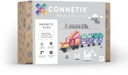 Connetix mágneses építőjáték (pasztell) - Transport Pack (50 db)