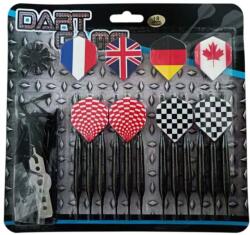 MASTER Black Plated Brass nyíl - 12 db - softip 18 g, készlet