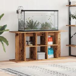 VidaXL Akváriumszekrény, régi fa, 120x40x60 cm (857276)