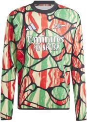 adidas Мъжка риза с дълъг ръкав Adidas Arsenal Long Sleeve Pre Match Shirt 24/25 Mens - Red/Black