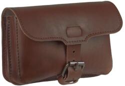 Judu Nagyobb méretű barna, kétrészes fekvő marhabőr övre húzható övtáska (telefonos barna)