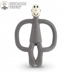 Matchstick Monkey szenzoros szilikon rágóka fogkefével Szürke (MM-T-001)