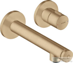 Hansgrohe AXOR UNO Select falsík alatti mosdó csaptelep nem zárható leeresztővel, szálcsiszolt bronz 45112140 (45112140)