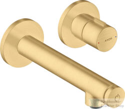 Hansgrohe AXOR UNO Select falsík alatti mosdó csaptelep nem zárható leeresztővel, szálcsiszolt arany hatású 45112250 (45112250)