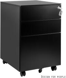 UNIQUE XD-040-3 görgős konténer, fekete