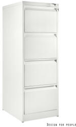 UNIQUE XD-001-4D irattartó szekrény, konténer - fehér