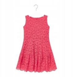 Mayoral Elegáns csipkés korall lány ruha Mayoral 6912 -71 méret 152 (6912-71)