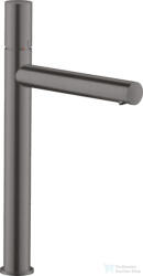Hansgrohe AXOR UNO 260 magasított mosdócsaptelep Zero fogantyúval, nem zárható leeresztővel, szálcsiszolt fekete króm 45004340 (45004340)