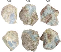  Larimar Brut Natural - 33-42 x 25-31 x 19-29 mm - Energia Calmului Constient - ( XL ) - 1 Buc