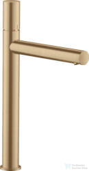 Hansgrohe AXOR UNO 260 magasított mosdócsaptelep Zero fogantyúval, nem zárható leeresztővel, szálcsiszolt bronz 45004140 (45004140)