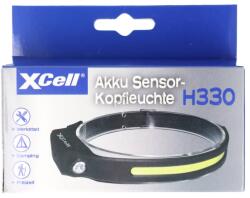 XCell H330 szenzoros fejlámpa beépített akku 330lm USB-C IPX4 18650 Li-Ion