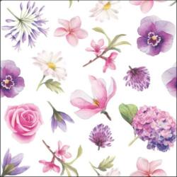 Ambiente Flower heads papírszalvéta 33x33cm, 20db-os