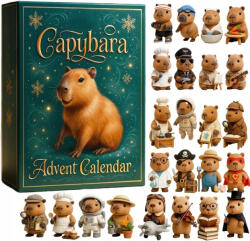 King Adventi naptár 2D Kapibara 24 napos karácsonyi ajándék szett (KARZAR1504)
