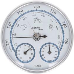 Technoline WA 3090 kör alakú barométer hőmérséklet- és páratartalom-mérő vintage dizájn