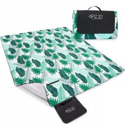 4FIZJO Piknik Takaró Strandszőnyeg Vízálló Szigeteléssel Kempingezéshez Levelek 200x200CM (BLANKET06)