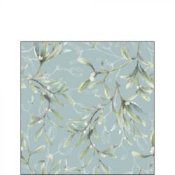 Ambiente Mistletoe All Over greenn papírszalvéta 25x25cm. 20 db-os