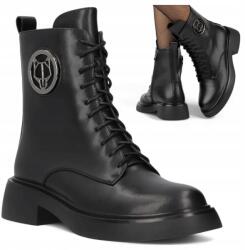 Filippo 39 Filippo Női téli bőr bélelt cipő Alacsony sarkú cipő (Filippo DBT6408/25 BK)