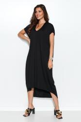 Numinou Hosszú aszimmetrikus oversize ruha NU387 | fekete
