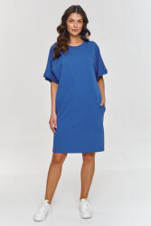 Makadamia Rövid, bő ujjú Makadamia ruha | kék