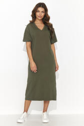 Numinou térdig érő női ruha NU467 | khaki