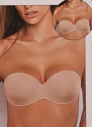 Siélei Bardotka push up melltartó csupasz hát effekt SieLei olasz bézs 85B (1570 NEW)