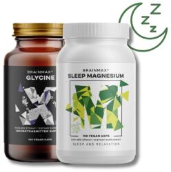 BrainMax Sleep magnesium + BrainMax Glycine 975 mg, 100 растителни капсули