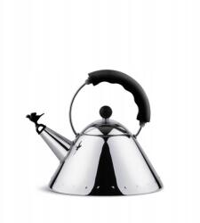 Alessi Vízforraló síppal- madárkával, fekete, Alessi (9093 B)