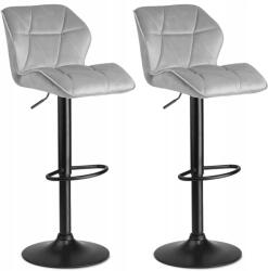 Sofotel Hoker Bárszék 2 Db Háttámlával Castel Prémium Világos Szürke (5908220478355)