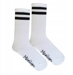 Marilyn Női sportzokni Fehér Two Straps Pamut Rugalmas 36/40 (twostrapswhiteblack)
