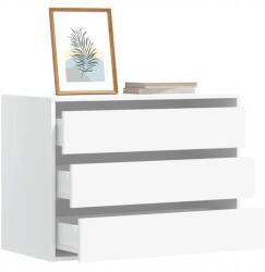 vidaXL komód, fehér, 80x41x58 cm, fa alapanyag (852852)