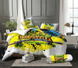 Svitap Gyerek ágyneműhuzat Skate mikroflanel, sárga 140x200cm 70x90cm (01863-SKATESKATEA)