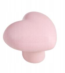 AKS Bútorfogantyú Gyerek Bútorgomb Love szív Rózsaszín porcelán (104164)