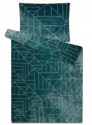 Svitap Ágyneműhuzat Esti Otthon mikroflanel, geometrikus minta, sötétzöld… (8596339011302)
