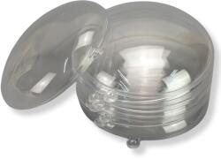  Ajándéktartó gömb műanyag lapos 11cm 5db/cs 60/# - kosarbolt