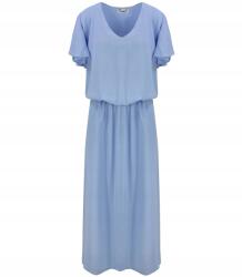 Agrafka Hosszú ruha gumis derékkal finom szépség Maxi 56-os kivágással (5904824709062)