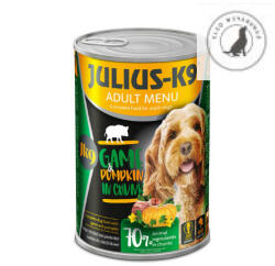 Julius-K9 konzerv Adult - nedveseledel felnőtt kutyák részére (12 x 1240g) 3 féle ízesítéssel (314624)