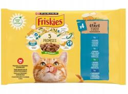 Friskies Pompás eledel vitaminokkal macskáknak Friskies Hal mix szószban 4x85g