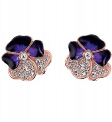 Trusky Fülbevaló Ezüst fülbevaló Virág Réz fülbevaló (kolczyki)