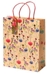 Rössler ajándéktasak (29x23, 5x10cm) kraft, mezei virágos (5) (13661568000)