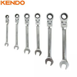 Kendo Racsnis csuklós csillag-villáskulcs készlet 6 részes 8-19mm KENDO (040301-1035)