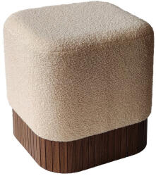 AdTrend Taburet mdf maro textil bej 42 x 42 x 45 cm (106227)