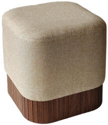 AdTrend Taburet textil bej mdf maro 42 x 42 x 45 cm (106224)