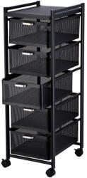 AdTrend Raft fier negru 31, 5 x 40, 5 x 94 cm (108307) Raft